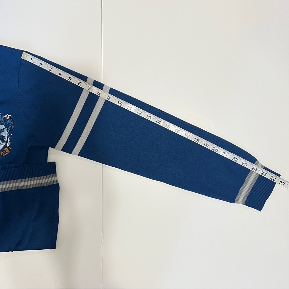 Harry Potter Ravenclaw Cardigan Blue Size XL Casual Spring Preppy Academia - Picture 10 of 10